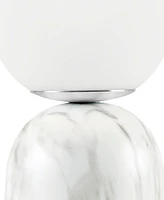 Ink+Ivy Nelia Frosted Glass Globe Resin Table Lamp