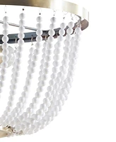 Hampton Hill Melrose 2-Light Beaded Chandelier - Antique