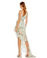 Women's Ieena Floral Print Asymmetrical Ruffle Hem Dress