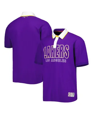 Men's Tommy Jeans Purple Los Angeles Lakers Stanley Pique Polo Shirt
