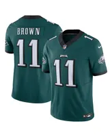 Men's Nike A.j. Brown Midnight Green Philadelphia Eagles Vapor F.u.s.e. Limited Jersey