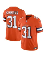 Men's Nike Justin Simmons Orange Denver Broncos Vapor F.u.s.e. Limited Jersey