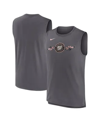 Men's Nike Gray Washington Nationals City Connect Muscle Tank Top