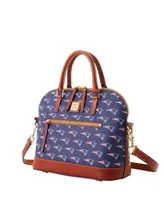 Women's Dooney & Bourke New England Patriots Signature Domed Zip Satchel Purse