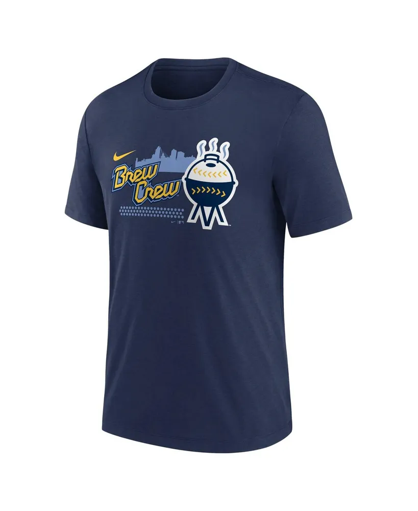 Men's Nike Navy Milwaukee Brewers City Connect Tri-Blend T-shirt