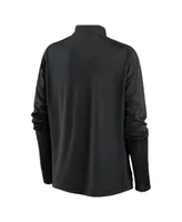 Women's Nike Black San Francisco Giants Pacer Quarter-Zip Top