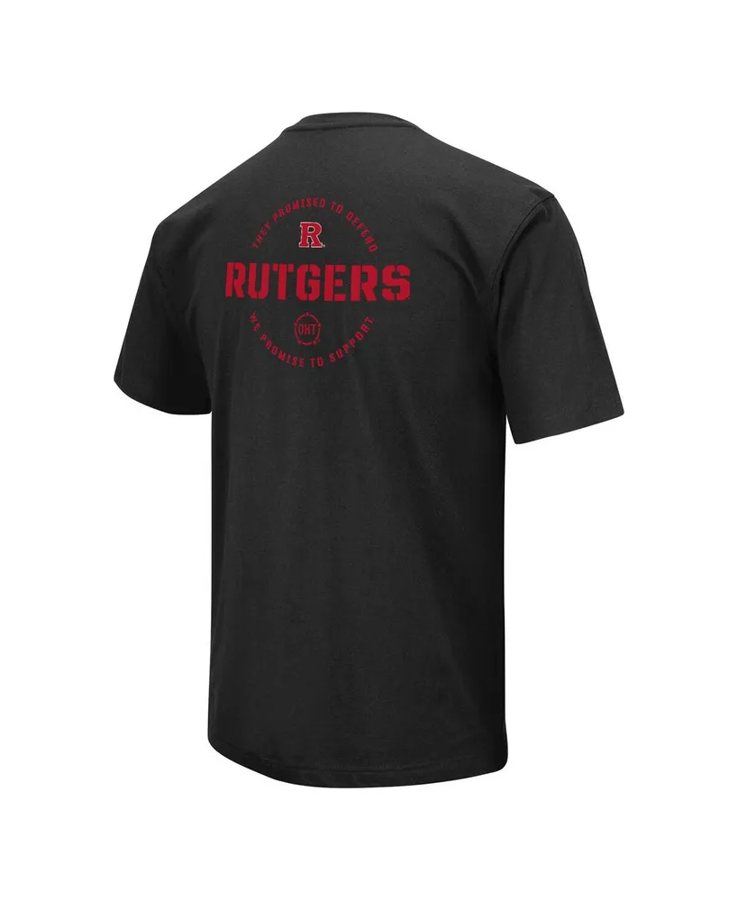 Men's Colosseum Black Rutgers Scarlet Knights Oht Military-Inspired Appreciation T-shirt