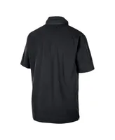 Men's Nike Black Oregon Ducks Coaches Half-Zip Short Sleeve Jacket