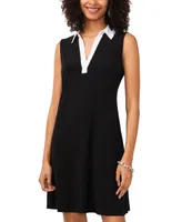 Msk Women's Contrast-Trim Sleeveless Dress