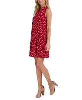 Robbie Bee Petite Bow-Back Trapeze Dress