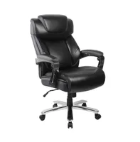 Emma+Oliver 500 Lb. Big & Tall Height Adjustable Headrest Swivel Ergonomic Office Chair