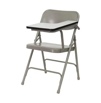 Emma+Oliver Premium Steel Folding Chair With Left Handed Tablet Arm - Event Chair