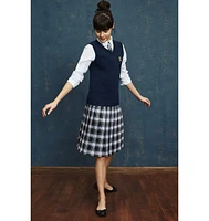 Lands' End School Uniform Kids Plaid To Be Tied Tie