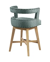 Madison Park Glenwood 25" Fabric Swivel Counter Stool