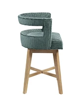 Madison Park Glenwood 25" Fabric Swivel Counter Stool