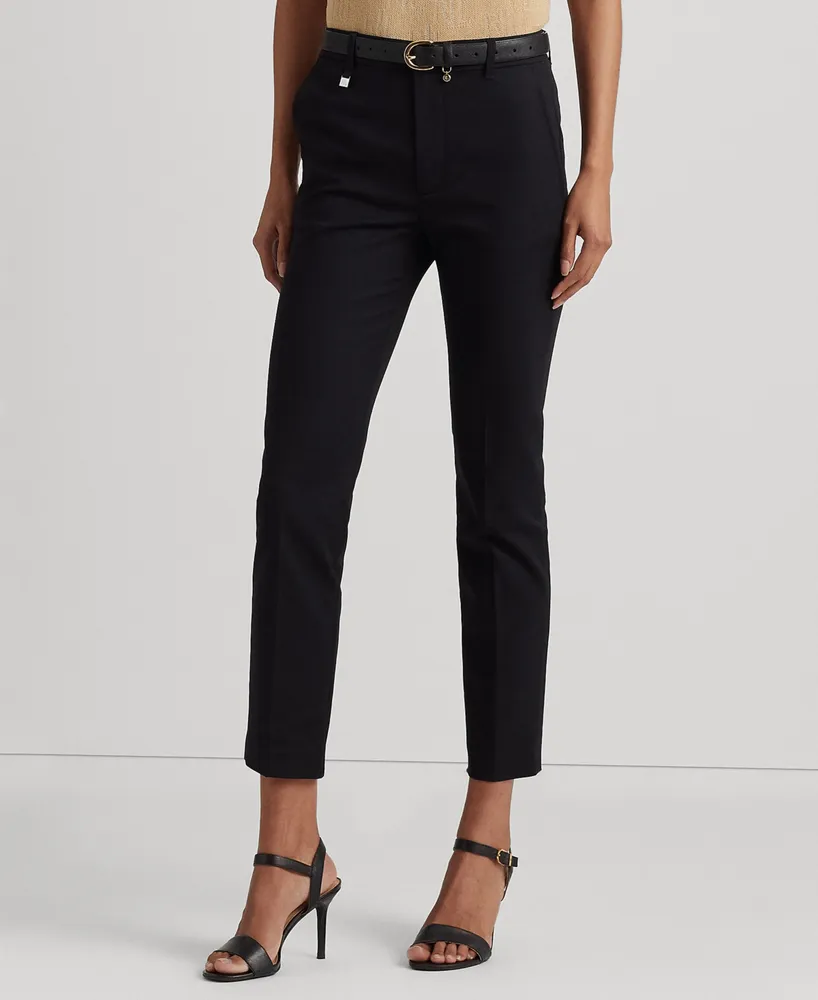 Lauren Ralph Double-Faced Stretch Cotton Pant