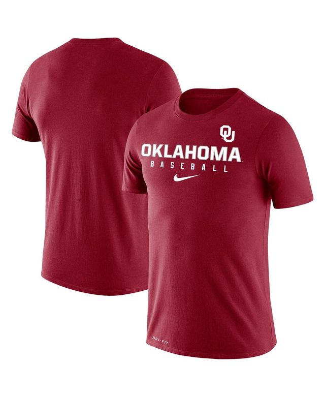 Men's Nike Crimson Oklahoma Sooners Baseball Legend Performance T-shirt