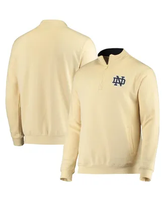 Men's Colosseum Gold Notre Dame Fighting Irish Tortugas Logo Quarter-Zip Jacket