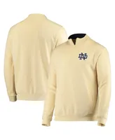Men's Colosseum Gold Notre Dame Fighting Irish Tortugas Logo Quarter-Zip Jacket