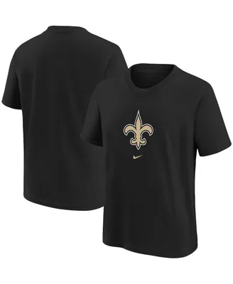 Big Boys and Girls Nike Black New Orleans Saints Logo T-shirt