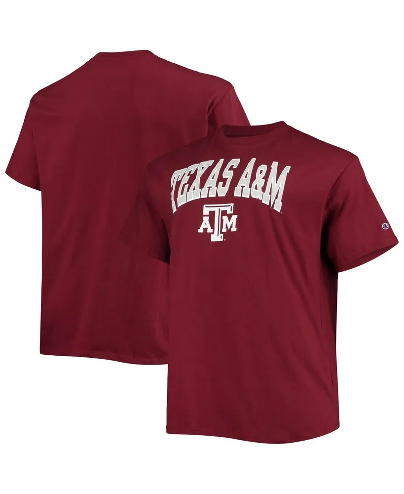 Men's Champion Maroon Texas A&M Aggies Big and Tall Arch Over Wordmark T-shirt
