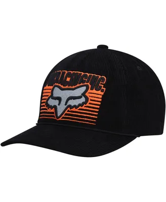 Men's Fox Black Carv Snapback Hat