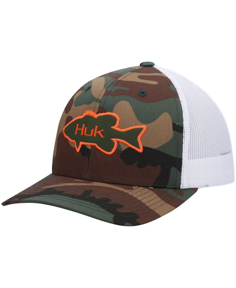 Huk Men's Huk Camo Bass Trucker Snapback Hat