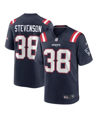 Men's Nike Rhamondre Stevenson Navy New England Patriots Game Jersey