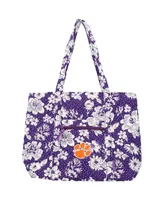 Women's Vera Bradley Clemson Tigers Rain Garden Vera Tote Bag