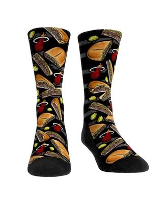 Youth Boys and Girls Rock 'Em Socks Miami Heat Cuban Sandwich Crew Socks