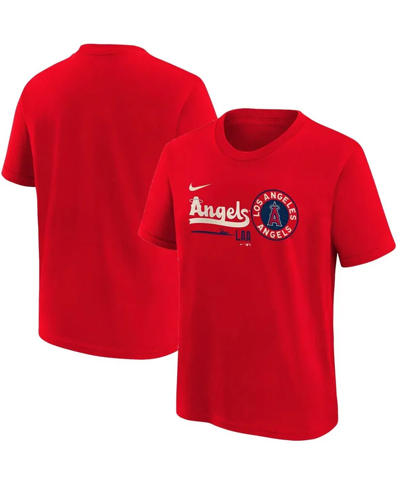 Preschool Miami Marlins Nike Red City Connect Wordmark T-Shirt