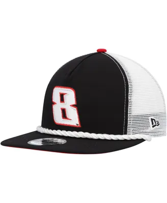 Men's New Era Black Kyle Busch Golfer Trucker 9FIFTY Snapback Hat