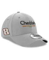 Men's New Era Gray Kyle Busch 9FORTY Cheddar's Snapback Adjustable Hat