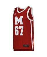 Men's Jordan Maroon Morehouse Tigers Replica Basketball Jersey