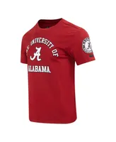 Men's Pro Standard Crimson Alabama Tide Classic Stacked Logo T-shirt