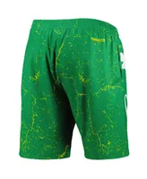 Men's Mitchell & Ness Larry Bird Green Boston Celtics Hardwood Classics Player Burst Shorts