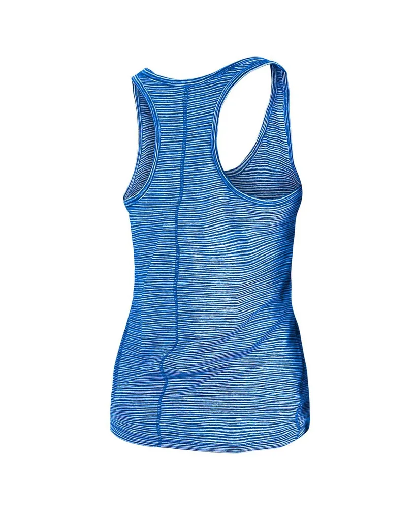 Women's New Era Blue Chicago Cubs Active Racerback Tank Top