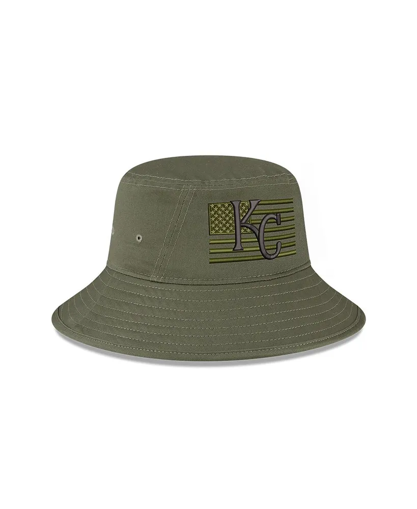 Men's New Era Green Kansas City Royals 2023 Armed Forces Day Bucket Hat