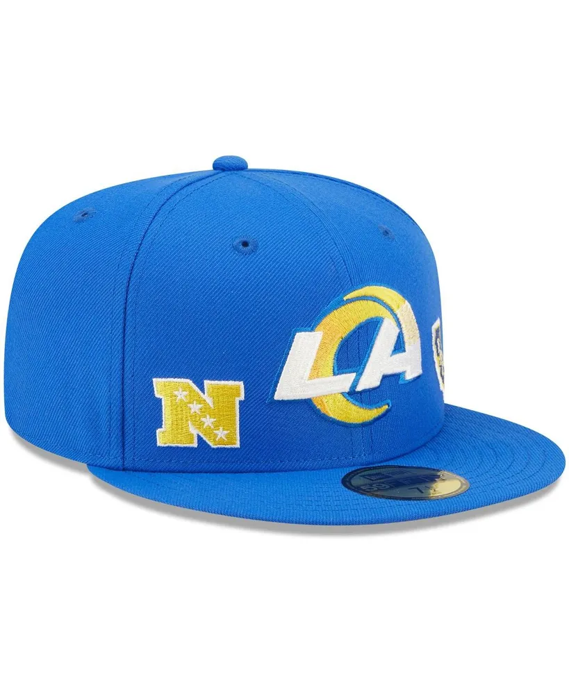 Men's New Era Royal Los Angeles Rams Identity 59FIFTY Fitted Hat