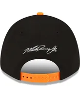 Men's New Era Black, Orange Martin Truex Jr 9FORTY Zig Zag Snapback Adjustable Hat