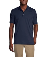 Lands' End School Uniform Men's Short Sleeve Interlock Polo Shirt