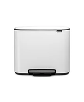 Bo Step on Dual Compartment Trash Can, 3 plus 6 Gallon, 11 plus 23 Liter