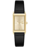 Lacoste Women's Catherine Black Leather Strap Watch 28.3mm x 20.7mm