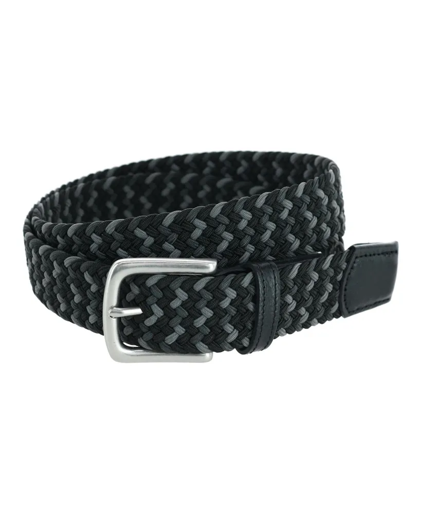 Trafalgar Men's Chandler Mixed Weave Stretch Belt