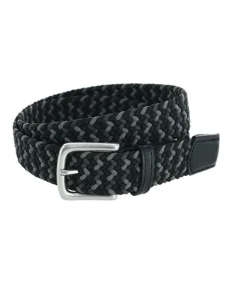 Trafalgar Men's Chandler Mixed Weave Stretch Belt