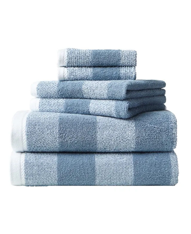 Nautica Zane Chevron Cotton Terry 6 Piece Towel Set