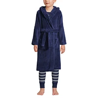 Lands' End Little Girls Fleece Hooded Robe