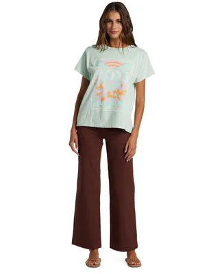 Roxy Juniors' Rays Cotton Oversized Short-Sleeve T-Shirt