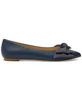 Jack Rogers Women's Debra Pointed-Toe Slip-On Bow Ballet Flats