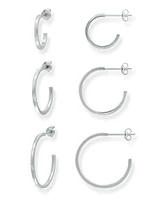 Giani Bernini 3-Pc. Set Graduated Hoop Earrings, Created for Macy's